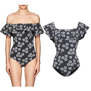LISA MARIE FERNANDEZ off the shoulder Mira swimsuit sz I US 2 4 S